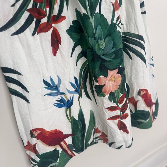 Farm Rio Off-White Midnight Macaw Fiesta Midi Dress - Picture 6 of 9